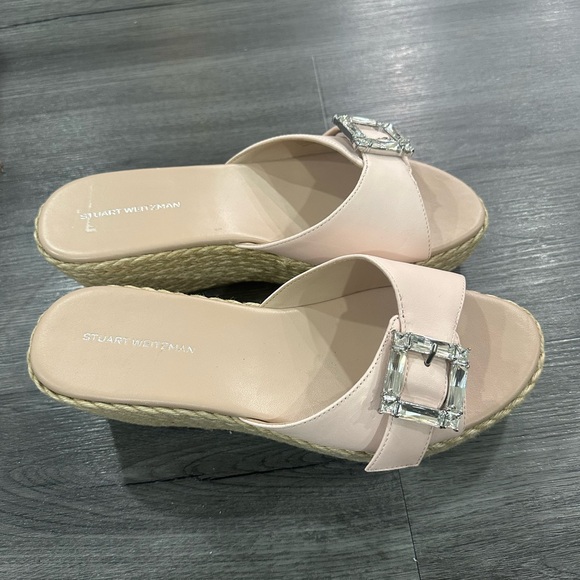 Stuart Weitzman
Women's Natural June 75 Wedge Slide Sandal Size 9 - Picture 3 of 5